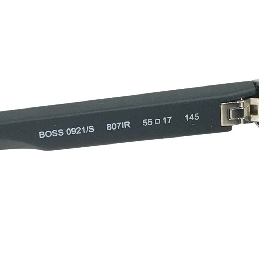 Hugo Boss BOSS 0921/S 807IR Black Square Frames with Black Lenses 55-17-145